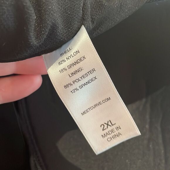 NWT Meet.Curve swimsuit brown striped one piece SZ 2XL - Picture 5 of 8